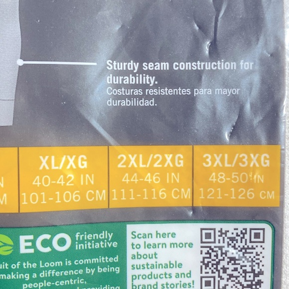 NWT Fruit of the Loom Mens Thermal Bottom Dual Defense Waffle Knit Pants Size XL - Picture 9 of 14